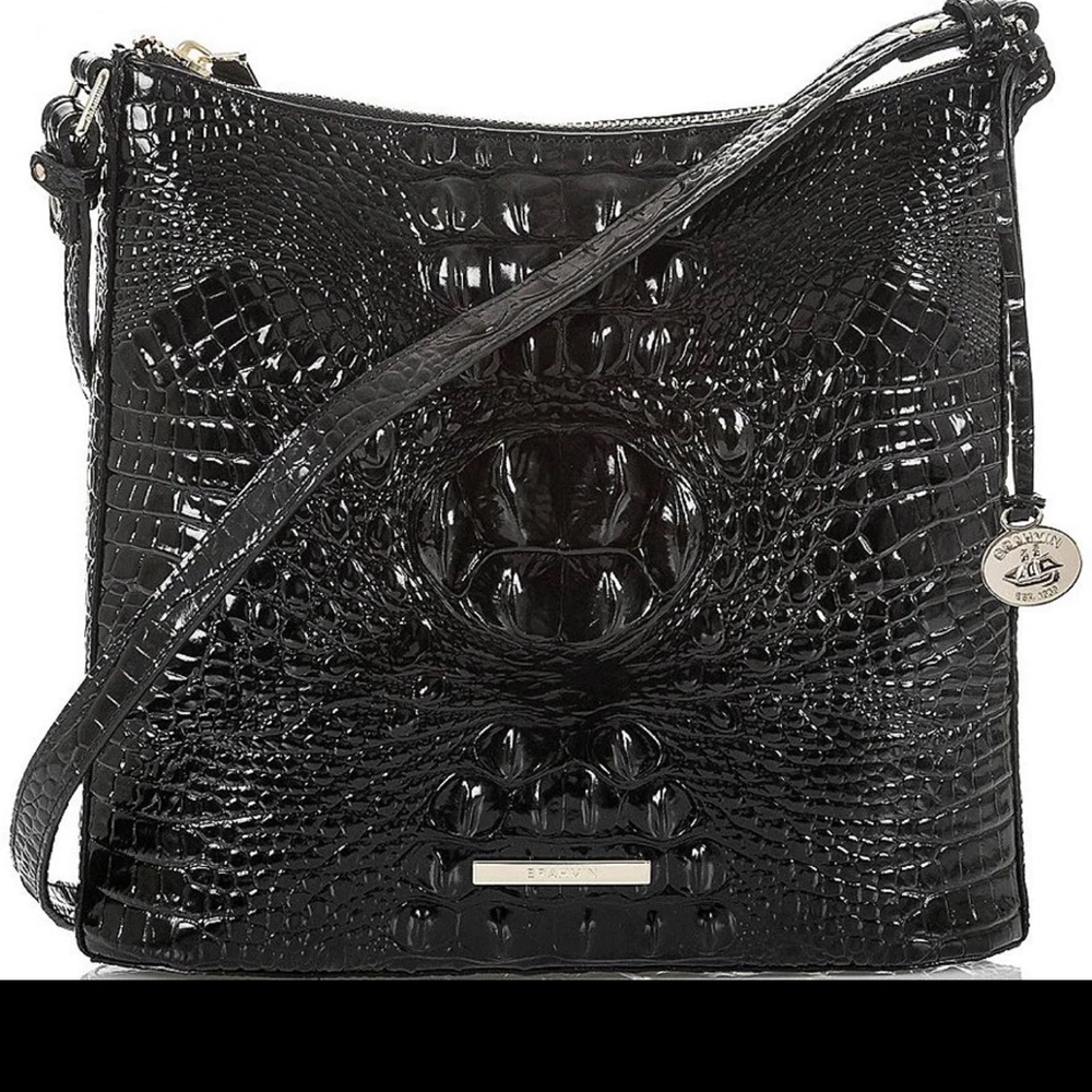 Brahmin black Katie crossbody and cardcase